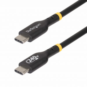 StarTech.com 2m USB-C Laadkabel, Charge & Sync, 240W (5A) PD EPR, USB 2.0, Laptop Type C Laadkabel, USB-IF Gecertificeerd, TPE