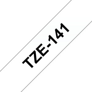 Brother TZE-141 labelprinter-tape Zwart op zilver
