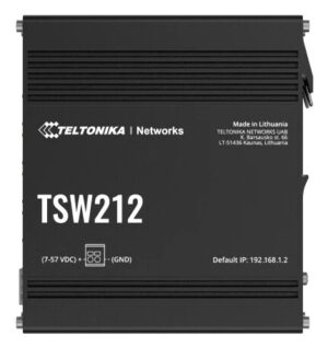 Teltonika TSW212 Managed L2 Gigabit Ethernet (10/100/1000) Zwart