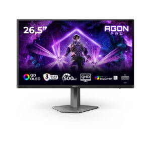 AOC AGON PRO AG276QKD2 computer monitor 67,3 cm (26.5") 2560 x 1440 Pixels Quad HD QD-OLED Zwart, Grijs