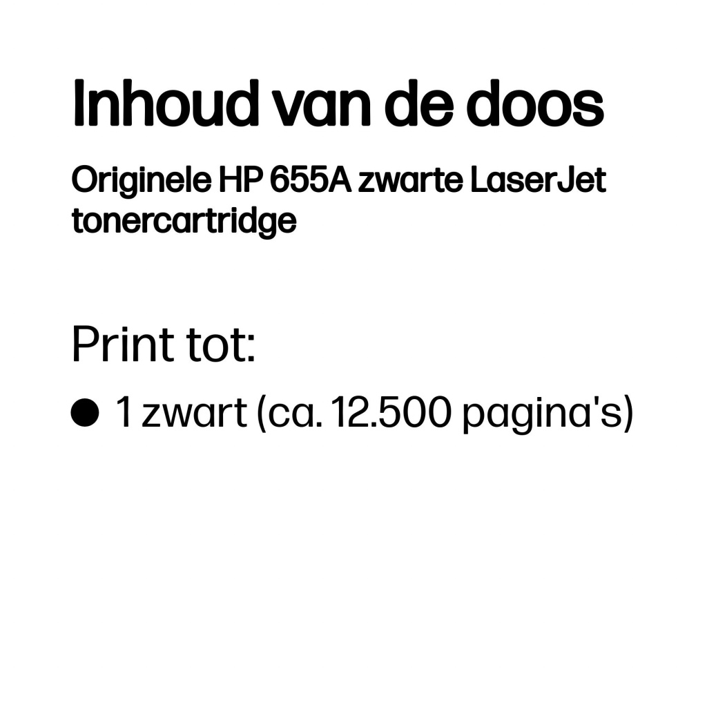 HP Originele 655A zwarte LaserJet tonercartridge - Afbeelding 5