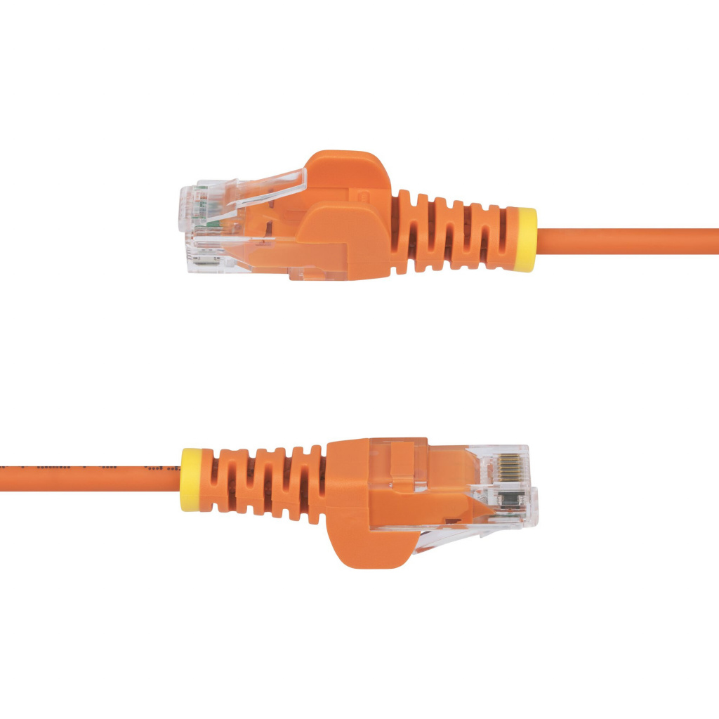 StarTech.com 2m Dunne CAT6 Ethernet Kabel, Oranje, Snagless, 100W PoE, UTP, LSZH, 28AWG Pure Koperdraad, Slim RJ45 Netwerk Patch - Afbeelding 3