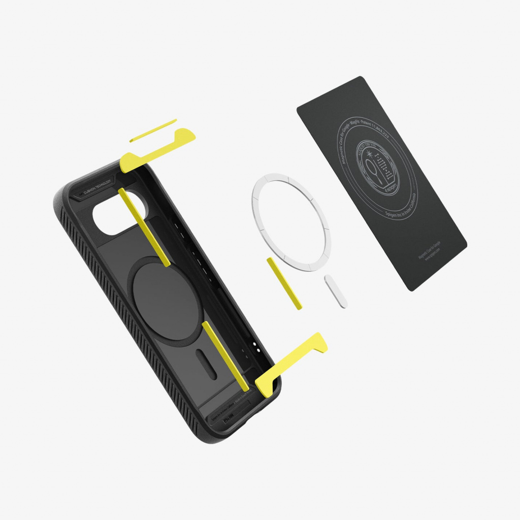 Spigen Rugged Armor (MagFit) mobiele telefoon behuizingen 16 cm (6.3") Hoes Zwart - Afbeelding 5