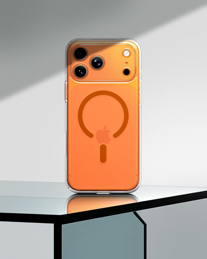 Spigen Ultra Hybrid (MagFit) mobiele telefoon behuizingen 17,5 cm (6.9") Hoes Oranje, Transparant - Afbeelding 9