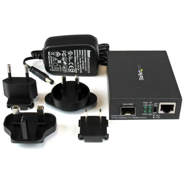 StarTech.com Gigabit ethernet glasvezel media converter met open SFP slot - Afbeelding 4