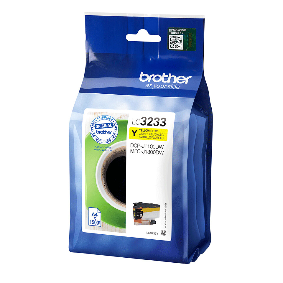 Brother LC3233Y inktcartridge 1 stuk(s) Origineel Normaal rendement Geel - Afbeelding 2