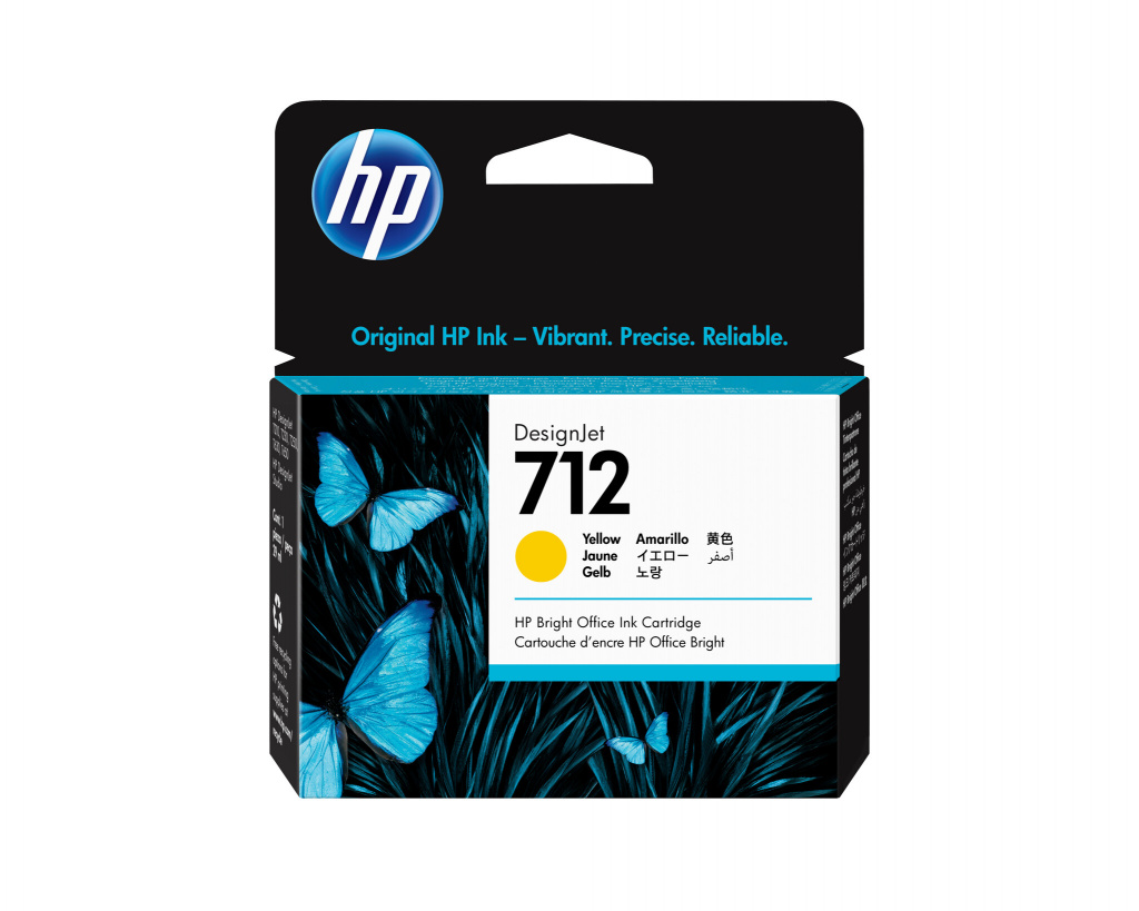 HP 712 29 ml inktcartridge voor DesignJet, geel