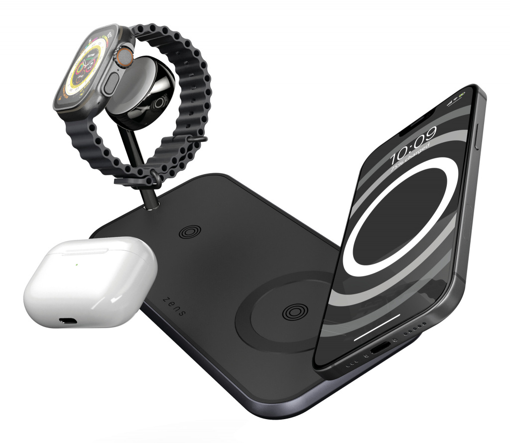 ZENS ZEDC05BM/00 oplader voor mobiele apparatuur Hoofdtelefoons, Smartphone, Smartwatch Zwart AC Draadloos opladen Snel opladen - Afbeelding 3