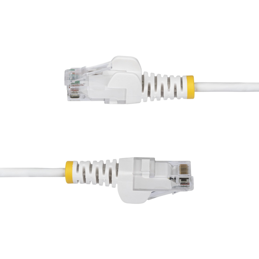 StarTech.com 1,5m Dunne CAT6 Ethernet Kabel, Wit, Snagless, 100W PoE, UTP, LSZH, 28AWG Pure Koperdraad, Slim RJ45 Netwerk Patchk - Afbeelding 3