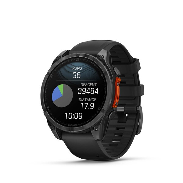 Garmin Fenix 8 3,56 cm (1.4") AMOLED 47 mm Digitaal 454 x 454 Pixels Touchscreen Zwart Wifi GPS - Afbeelding 6