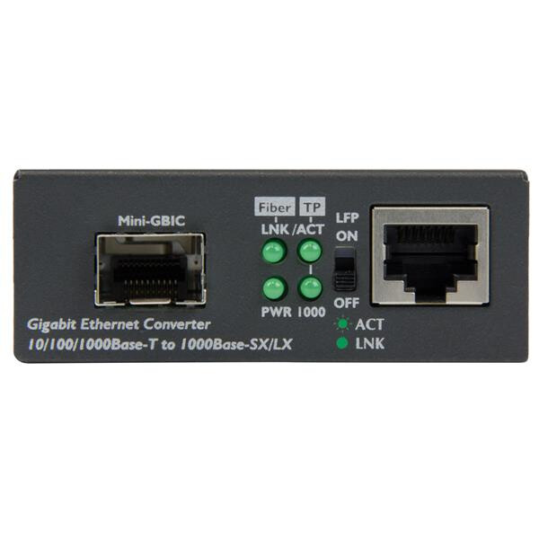 StarTech.com Gigabit ethernet glasvezel media converter met open SFP slot - Afbeelding 2
