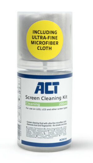 ACT Schermreinigingsspray 200ml met zachte microvezeldoek
