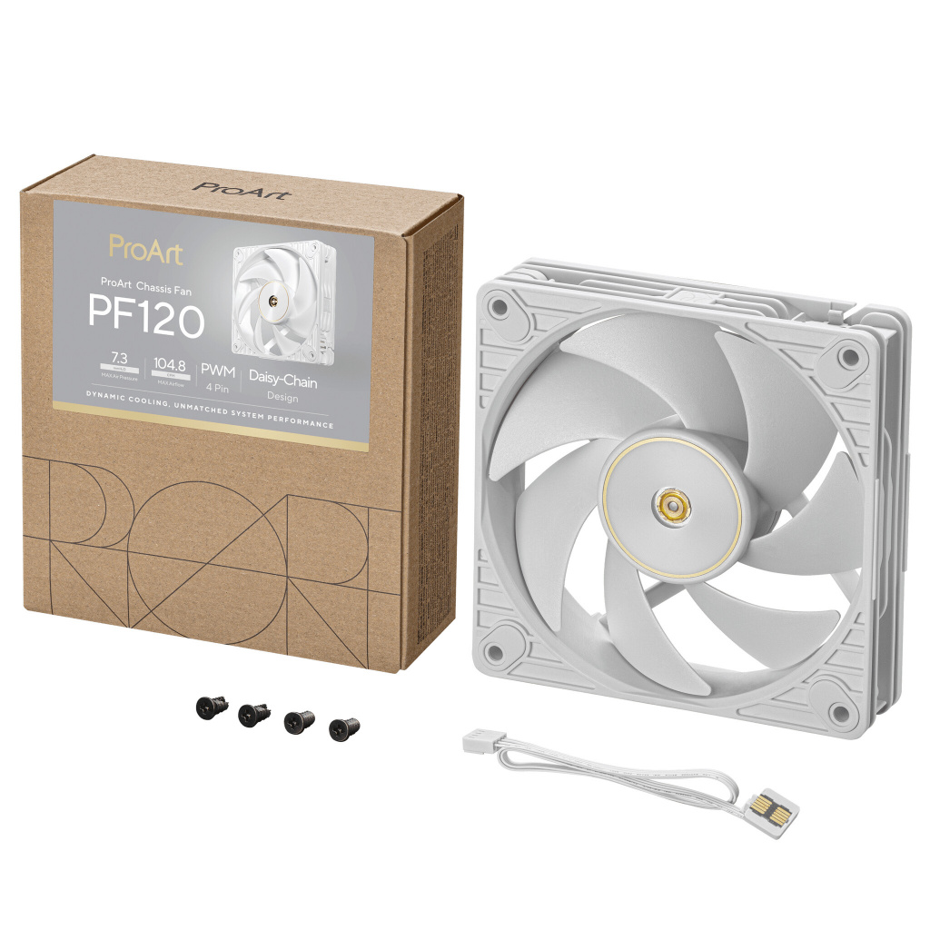 ASUS ProArt PF120 Fan PWM White Computer behuizing Ventilator 12 cm Wit 1 stuk(s) - Afbeelding 14