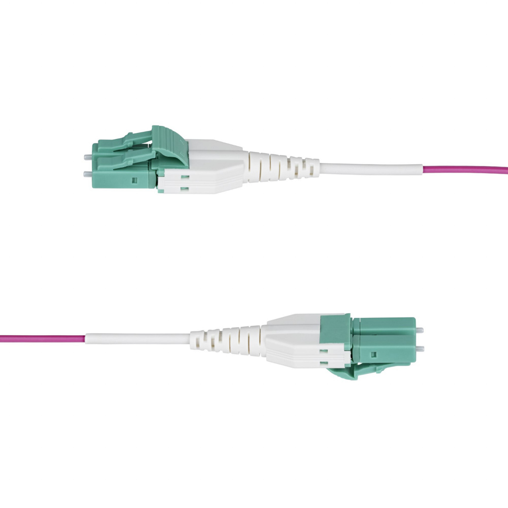 StarTech.com 2m LC naar LC (UPC) OM4 Multimode Glasvezel Netwerkkabel, Erika Violet, 50/125µm, 40G/100G, LOMMF/VCSEL, Uniboot - Afbeelding 3