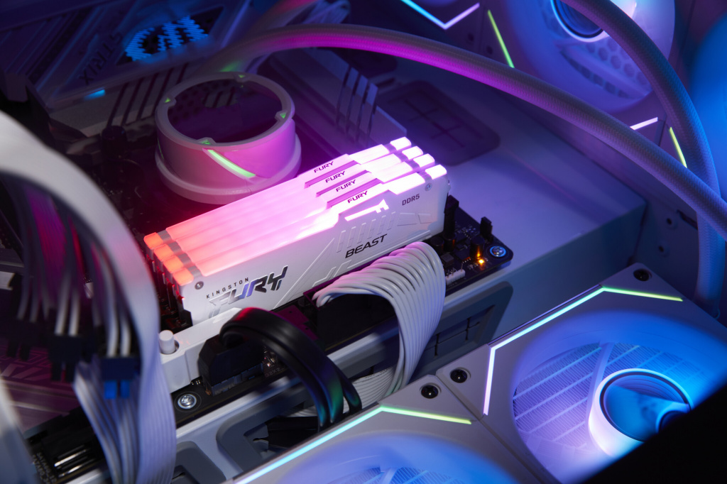 Kingston Technology FURY Beast 32GB 6000MT/s DDR5 CL30 DIMM (Kit van 2) White RGB EXPO - Afbeelding 8