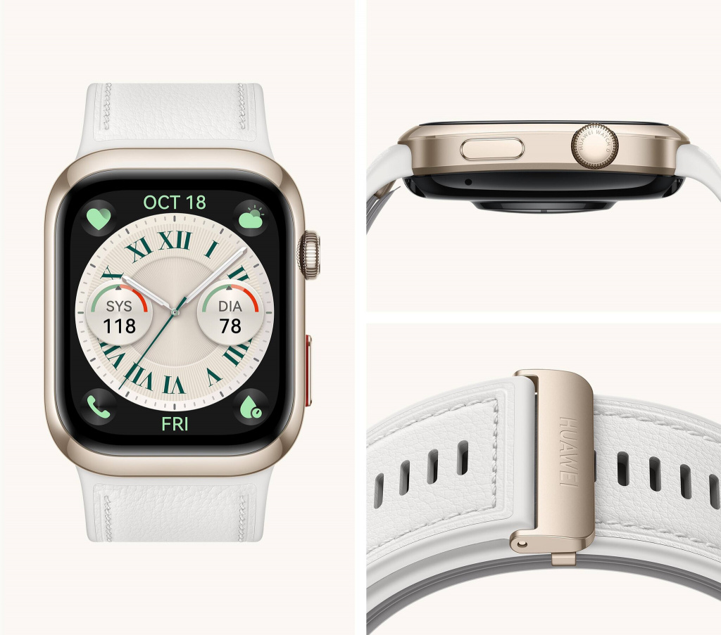 Huawei Watch D2 4,62 cm (1.82") AMOLED 48 mm Digitaal 480 x 408 Pixels Touchscreen Goud - Afbeelding 3