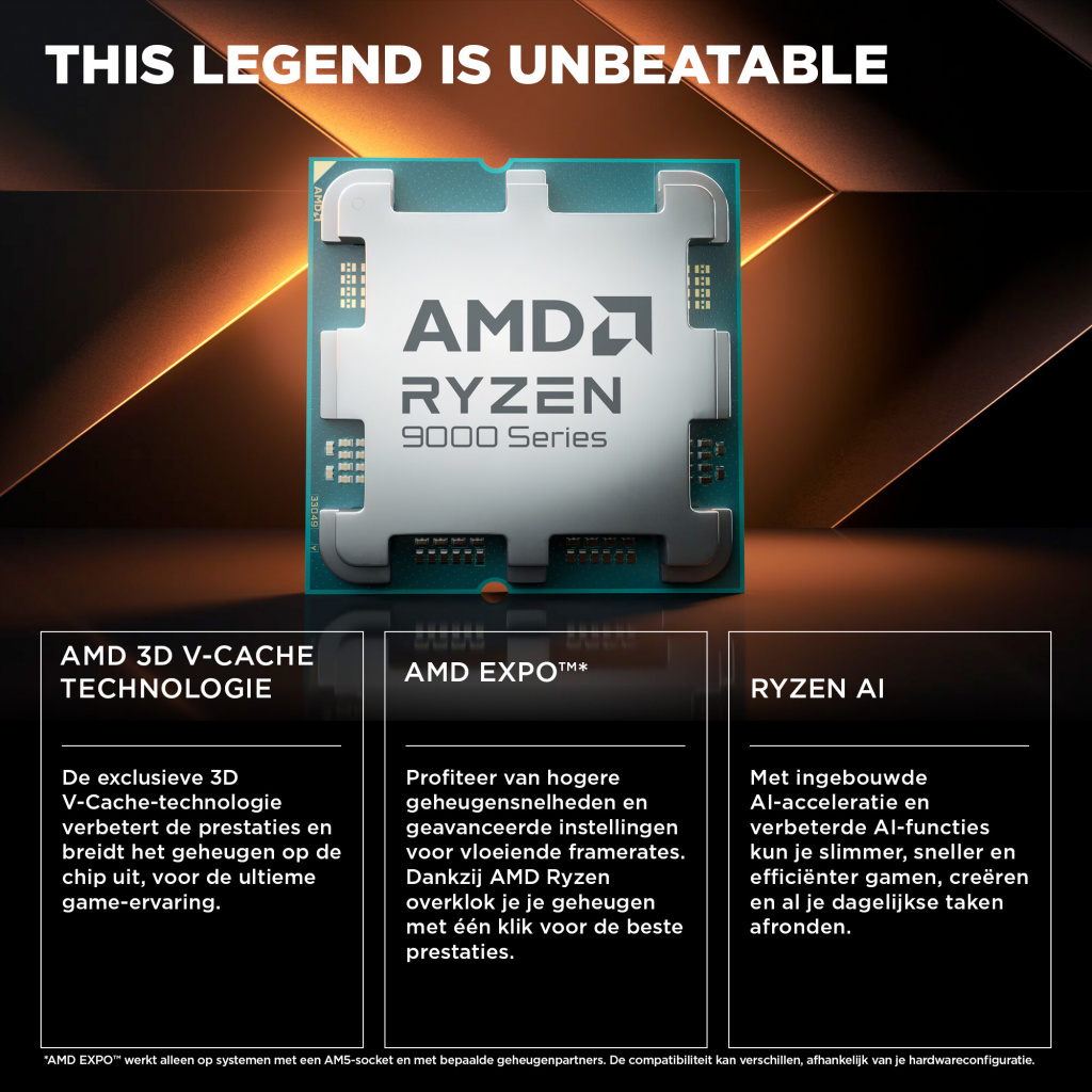 HP OMEN 35L GT16-1052nd AMD Ryzen 5 9600 16GB DDR5 1TB PCIe NVMe SSD RTX 5060 8GB W11H AMD Ryzen™ 5 DDR5-SDRAM NVIDIA GeForce RT - Afbeelding 6