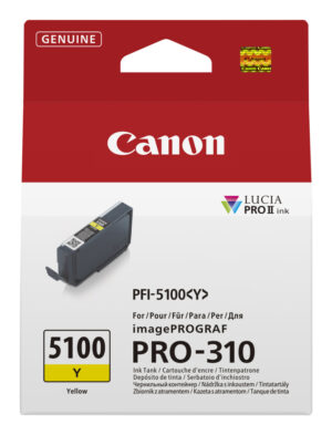 Canon PFI-5100 Y inktcartridge 1 stuk(s) Origineel Geel