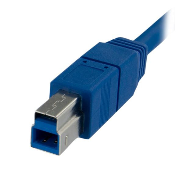 StarTech.com 1 m SuperSpeed USB 3.0-kabel A-naar-B M/M - Afbeelding 2