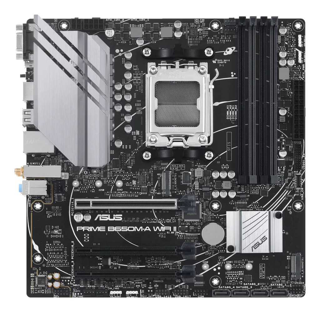 ASUS PRIME B650M-A WIFI II AMD B650 Socket AM5 micro ATX - Afbeelding 2