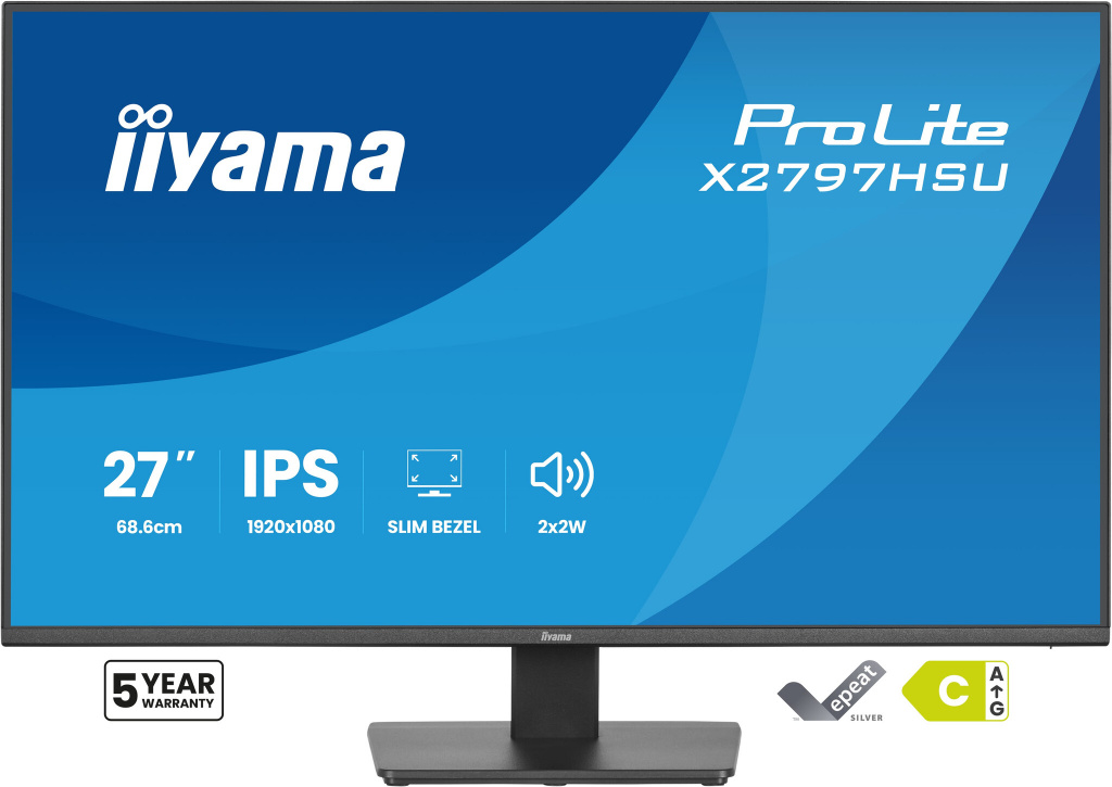 iiyama ProLite X2797HSU-B1 computer monitor 68,6 cm (27") 1920 x 1080 Pixels Full HD LED Zwart - Afbeelding 3