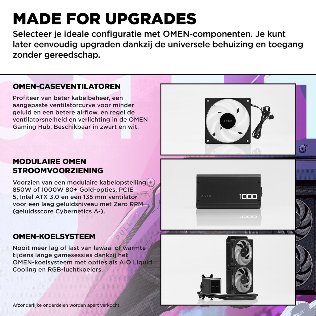 HP OMEN 35L Gaming DT GT16-1271nd PC NL AMD Ryzen™ 7 9800X3D 32 GB DDR5-SDRAM 2 TB SSD NVIDIA GeForce RTX 5070 Windows 11 Home T - Afbeelding 4