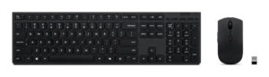 Lenovo 4X31R64317 toetsenbord Inclusief muis Kantoor RF-draadloos + Bluetooth QWERTY Belgisch, Frans Grijs