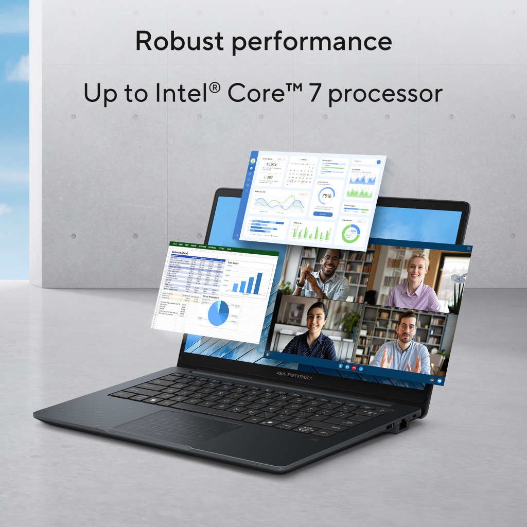 ASUS ExpertBook B1 B1403CVA-S68350X Intel Core 7 150U Laptop 35,6 cm (14") Full HD 16 GB DDR5-SDRAM 512 GB SSD Wi-Fi 6E (802.11a - Afbeelding 16