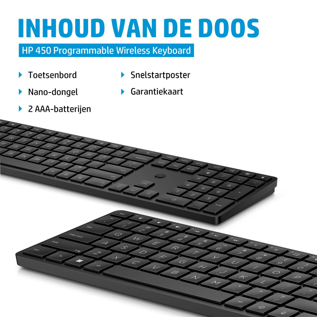 HP 450 programmeerbaar draadloos toetsenbord - Afbeelding 3
