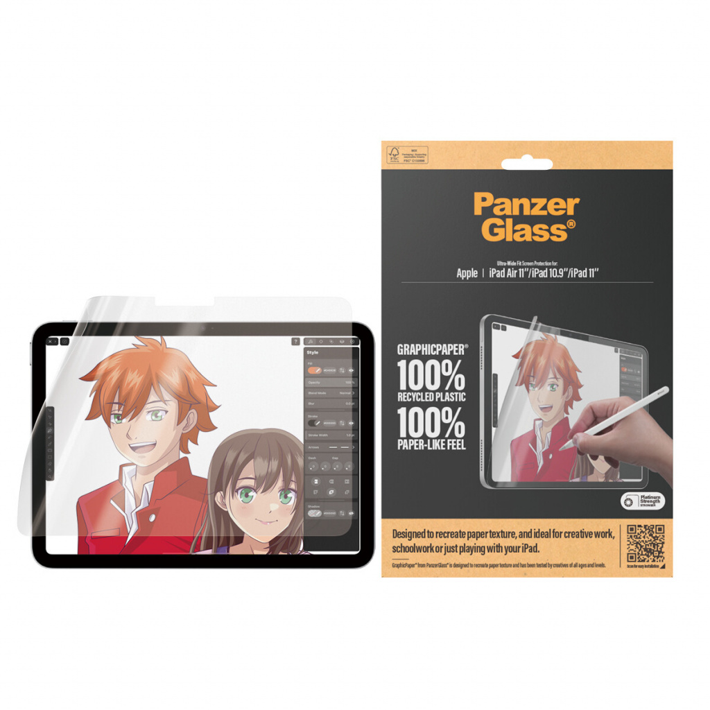 PanzerGlass ® GraphicPaper® Screen Protector iPad Air 11'' (2024-2026) | iPad 11'' (2025) | iPad 10.9'' (2022) | Ultra-Wide Fit - Afbeelding 2