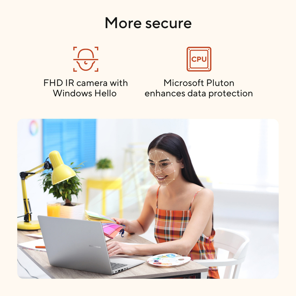 ASUS Vivobook 14 M1407GA-LY012W Copilot+ PC AMD Ryzen AI 7 445 Laptop 35,6 cm (14") WUXGA 16 GB DDR5-SDRAM 512 GB SSD Wi-Fi 6 (8 - Afbeelding 26