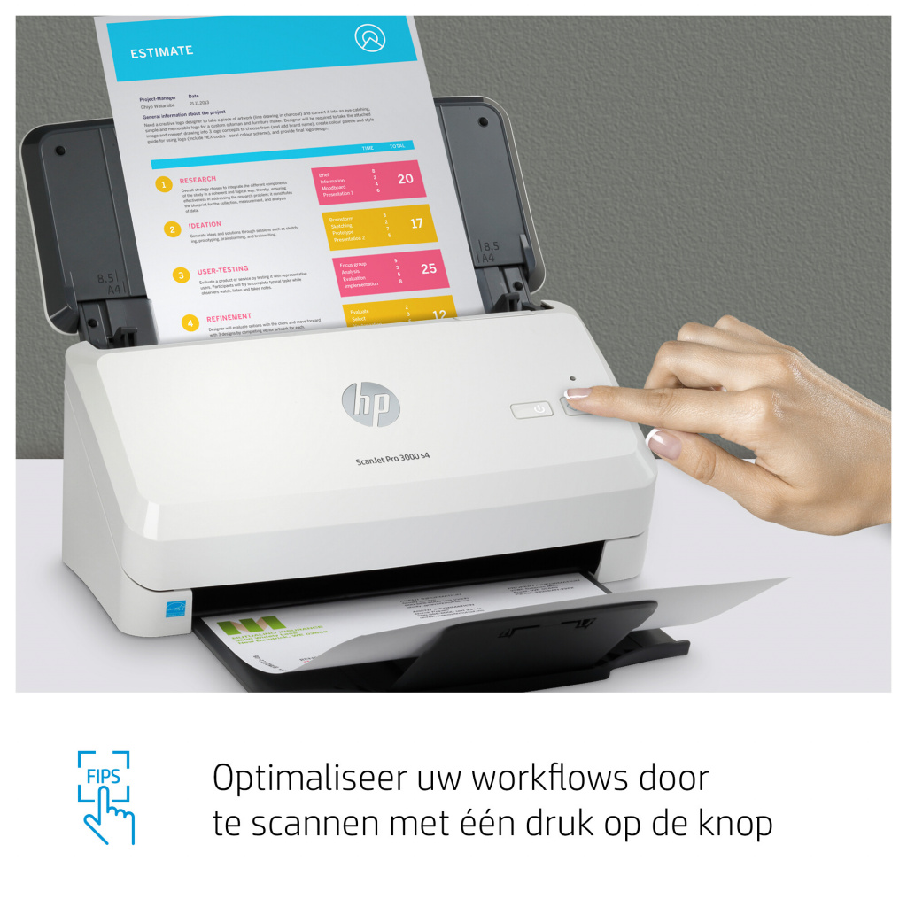 HP ScanJet Pro 3000 s4 Paginascanner 600 x 600 DPI A4 Zwart, Wit - Afbeelding 5