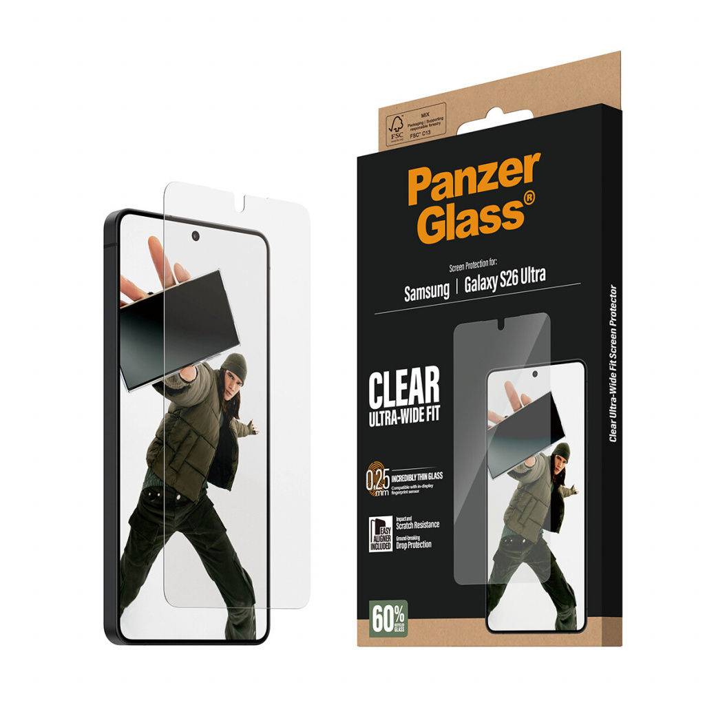 PanzerGlass ® Screen Protector Samsung Galaxy S26 Ultra | Ultra-Wide Fit w. EasyAligner Doorzichtige schermbeschermer 1 stuk(s) - Afbeelding 6