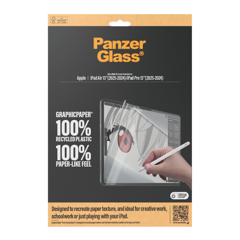 PanzerGlass ® GraphicPaper® Screen Protector iPad Air 13'' (2024-2026) | iPad Pro 13'' (2024-2025) | Ultra-Wide Fit Doorzichtige - Afbeelding 3