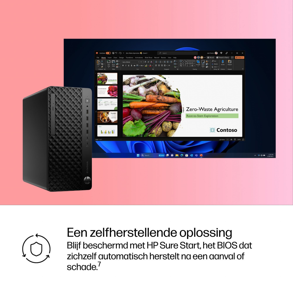 HP EliteDesk 8 Tower G1i AI Wolf Pro Security Edition Intel Core Ultra 5 235 16 GB DDR5-SDRAM 512 GB SSD Windows 11 Pro PC AI PC - Afbeelding 12