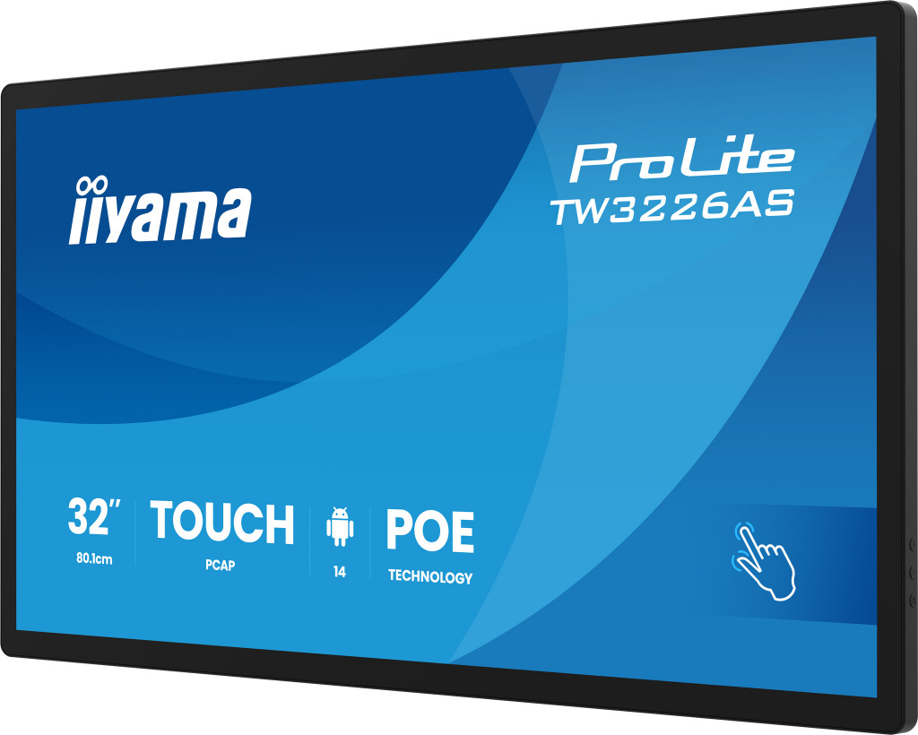 iiyama TW3226AS-B3P beeldkrant Kiosk-ontwerp 80 cm (31.5") LED Wifi 430 cd/m² Full HD Zwart Touchscreen Type processor Android 2 - Afbeelding 3