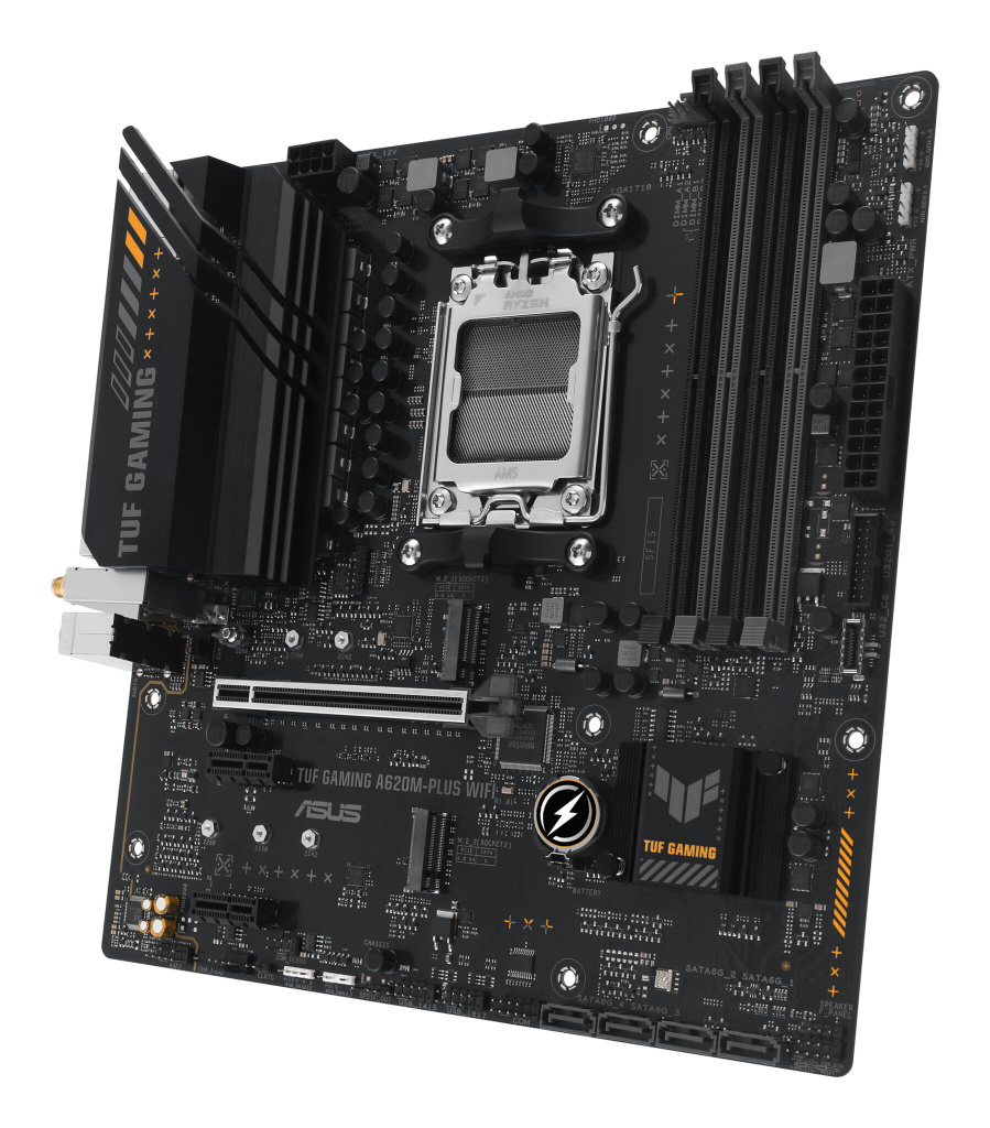 ASUS TUF GAMING A620M-PLUS WIFI AMD A620 Socket AM5 micro ATX - Afbeelding 4