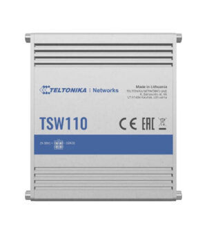 Teltonika TSW110 Unmanaged Gigabit Ethernet (10/100/1000) Power over Ethernet (PoE) Blauw, Grijs