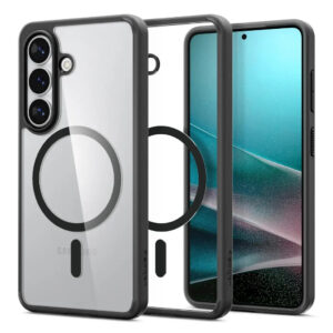 Spigen Ultra Hybrid (MagFit) mobiele telefoon behuizingen 16 cm (6.3") Hoes Transparant, Zwart