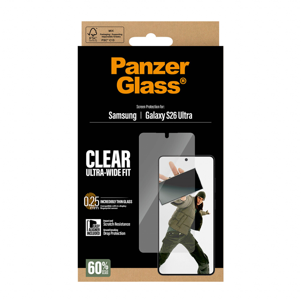 PanzerGlass ® Screen Protector Samsung Galaxy S26 Ultra | Ultra-Wide Fit w. EasyAligner Doorzichtige schermbeschermer 1 stuk(s) - Afbeelding 4