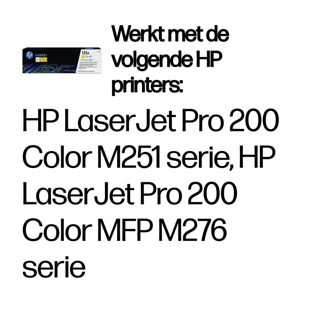 HP 131A originele gele LaserJet tonercartridge - Afbeelding 2