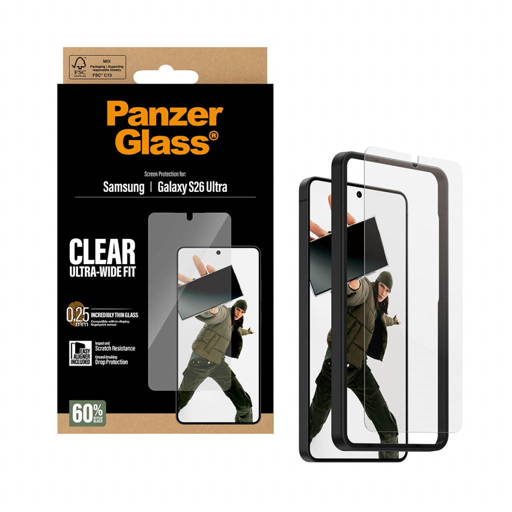 PanzerGlass ® Screen Protector Samsung Galaxy S26 Ultra | Ultra-Wide Fit w. EasyAligner Doorzichtige schermbeschermer 1 stuk(s) - Afbeelding 5