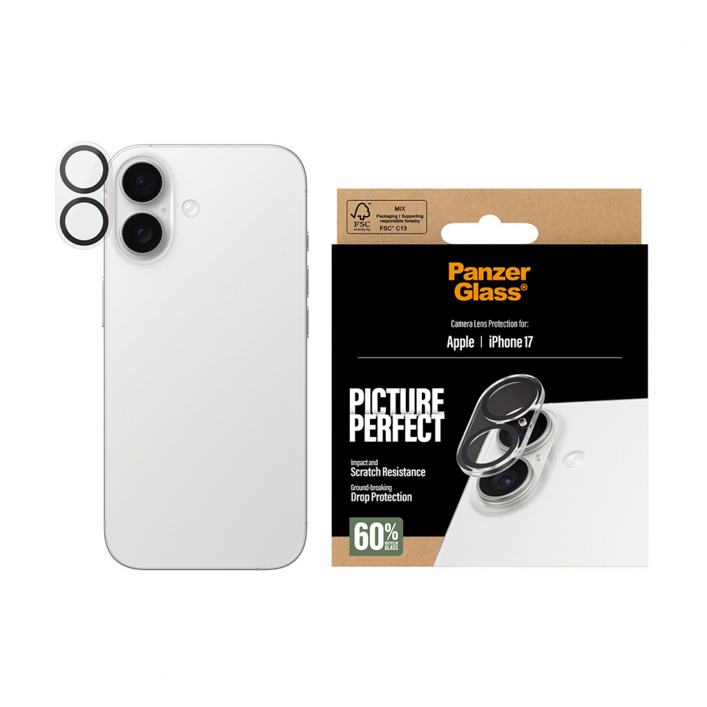 PanzerGlass ® PicturePerfect Camera Lens Protector iPhone 17 Doorzichtige schermbeschermer Apple 1 stuk(s) - Afbeelding 2