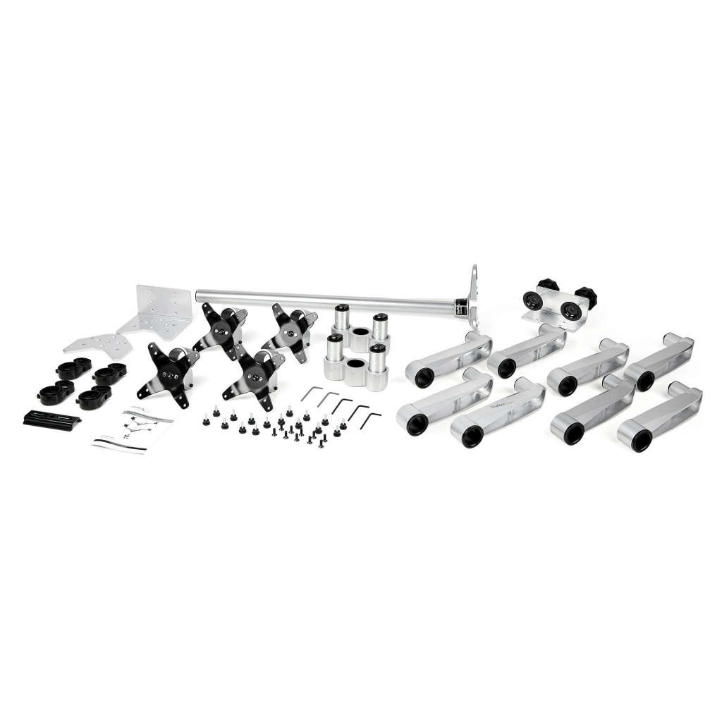 StarTech.com Monitorbeugel voor 4 Schermen - Premium VESA Monitorsteun 2 x 2 voor Schermen tot 27" - Ergonomische Volledig Bewee - Afbeelding 11