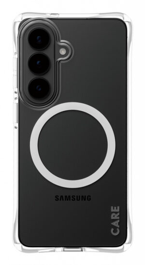 PanzerGlass CARE™ by ® Samba Case Transparent w. White Qi Samsung Galaxy S26 mobiele telefoon behuizingen 16 cm (6.3") Hoes Tran