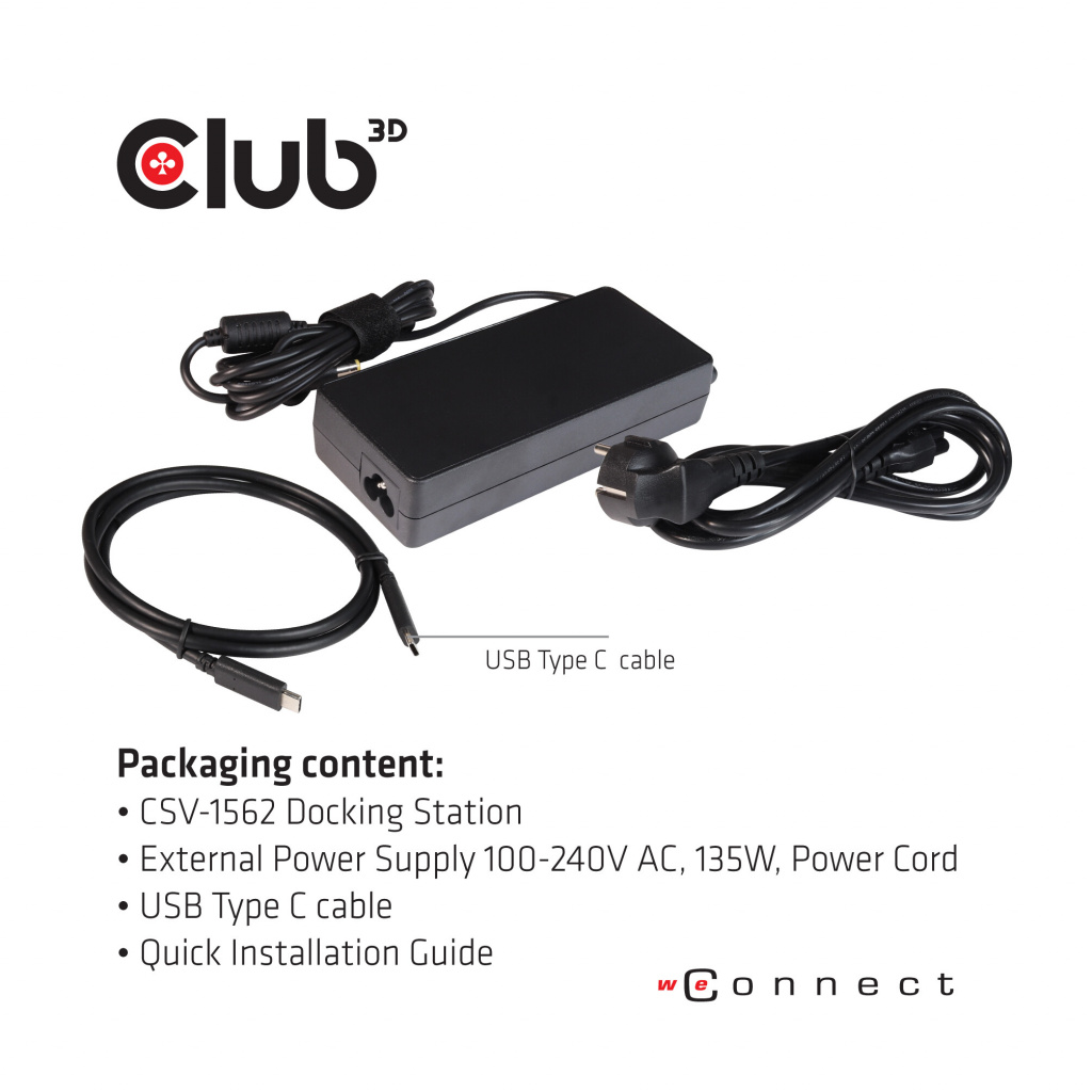 CLUB3D Type-C Universeel (2x 4K60Hz +1x 4K30Hz), oplaad Docking Station 60W DisplayLink® gecertificeerd en DP alt modus - kensin - Afbeelding 8