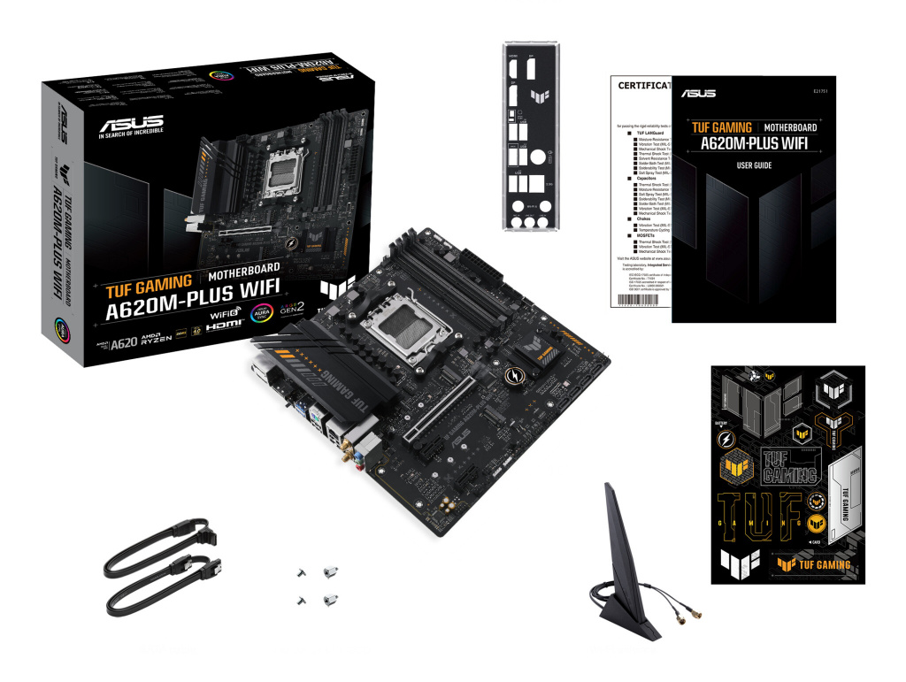 ASUS TUF GAMING A620M-PLUS WIFI AMD A620 Socket AM5 micro ATX - Afbeelding 9