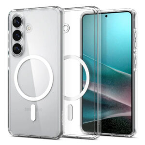Spigen Ultra Hybrid (MagFit) mobiele telefoon behuizingen 16 cm (6.3") Hoes Transparant, Wit