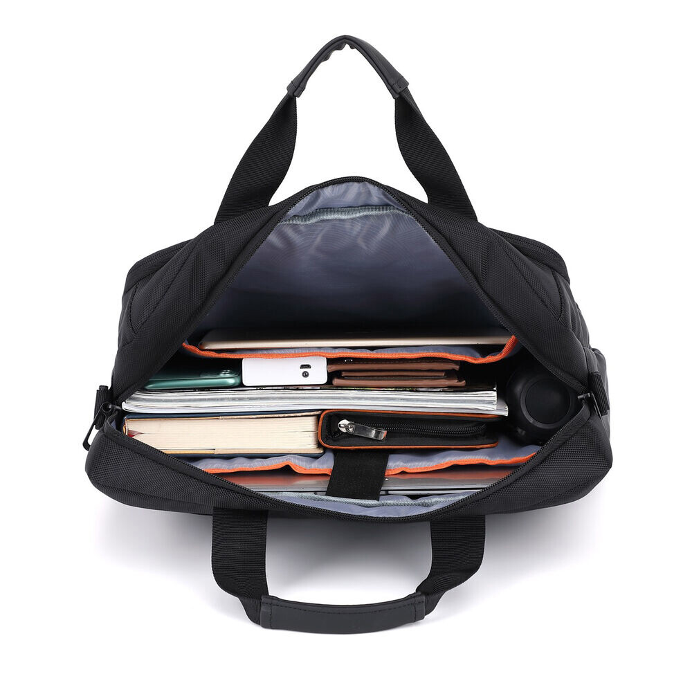 ACT Suburb schoudertas voor laptops tot 15,6", gemaakt van gerecyclede plastic flessen - Afbeelding 2