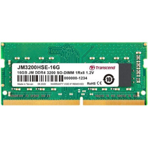Transcend JetRam JM3200HSE-16G geheugenmodule 16 GB 1 x 16 GB DDR4 260-pin SO-DIMM